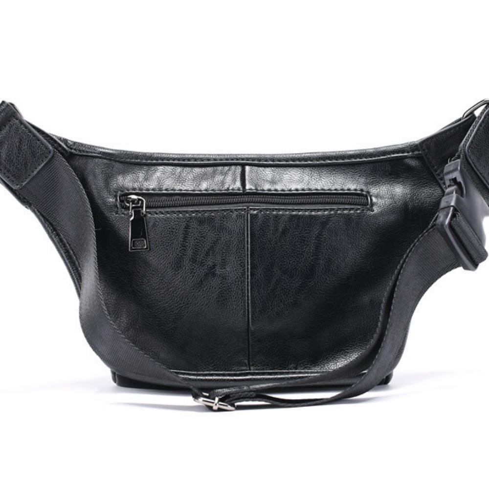 Waist Bag Men's Black Large-capacity Waterproof Shoulder Bag Outdoor Riding Sports Messenger Bag