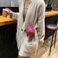 Round Ball Bag Metal Chain Messenger Bag Cute Small Bag Wild Mini Bag Girl Women Outing Trip Basketball Crossbody Bags