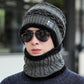 Woolen Hat Men's Winter Thickening Plus Velvet Warm Cotton Hat Cycling Cold and Windproof Ear Protection Knitted Hat
