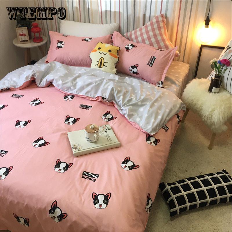 Bedding Set Cute Mood Symbol Duvet Cover Set Bed Sheet Pillowcase Bedclothes Home Textiles