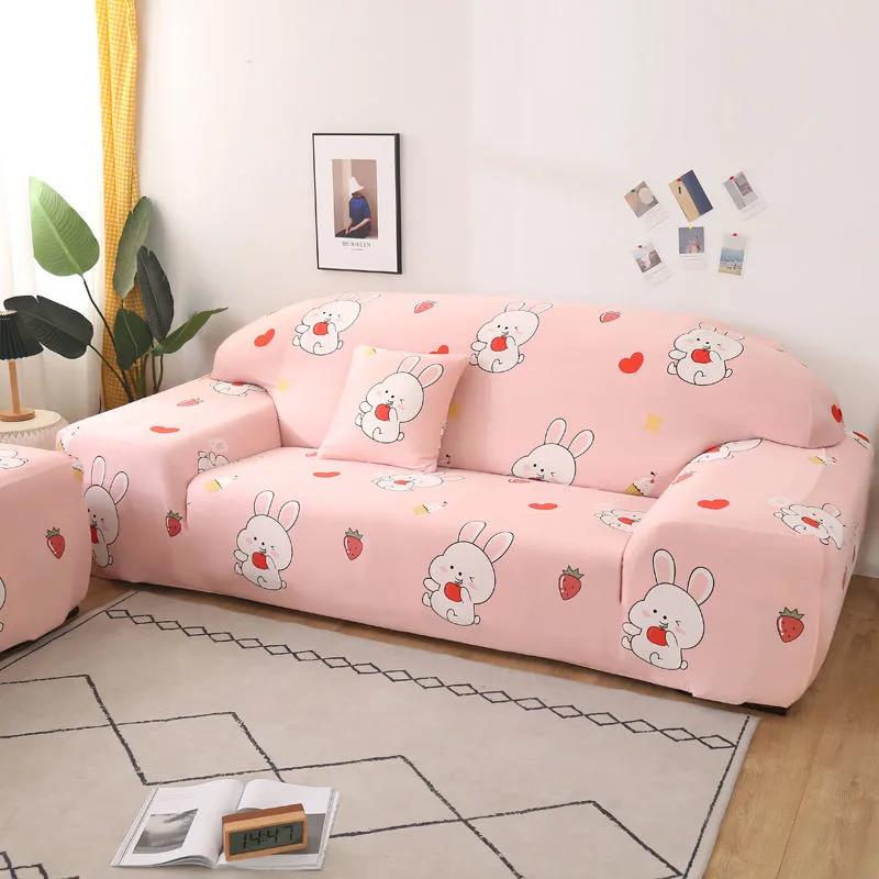 1/2/3/4 Seaters Sofa Slipcover Stretch Protector Soft Couch Cover Anti-Slip Elastic Home Indoor Furniture Decor