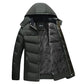 Windproof Rainproof Winter Men Outwear Collar Warm Cotton Dad's Cotton Coat Down Coat Thick Parka Clothing Long