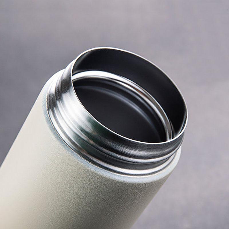 Japanese Style Simple Frosted Vacuum Flask Water Cup 304 Stainless Steel Accompanying Travel Mug Portable Vacuum Flask Thermos Cup