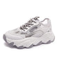 Sneaker Shoes Women Platform Shoes Summer White Wedges Sneakers Ladies Trainers Chunky Sneakers Women  Shoes