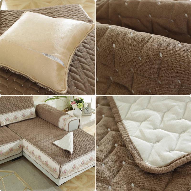 Sofa Covers European-style Sofa Cushion High-end Chenille  Non-slip Cushion Thickening Custom Luxury