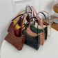 Exquisite Shopping Bag Niche Underarm Bag Women Retro Casual Women's Shoulder Bag Crocodile Grain Leather Solid Color Women's Chain Handbag