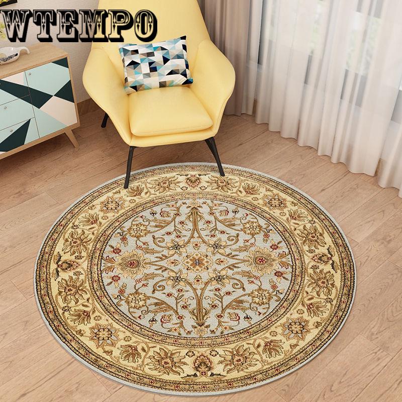 Coffee table mat soft round carpet bedroom carpet American carpet living room carpet sofa cushion