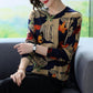 Autumn and Winter Vintage Letter Printing Cashmere Sweater Women's Knitted Bottoming Sweater Loose O-Neck High-end Sweater Warm Knit Jumper