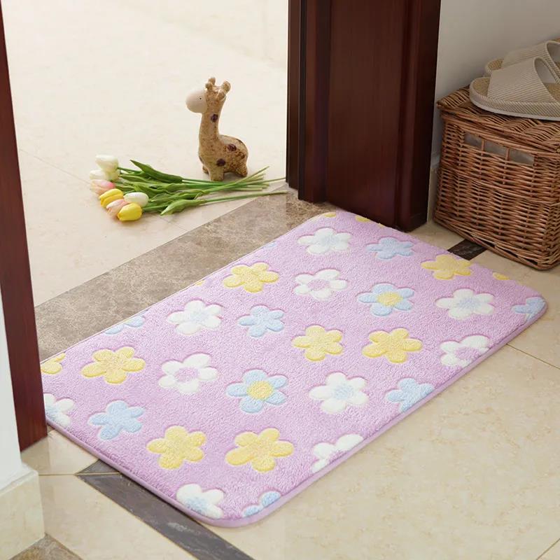 Anti-slip Absorbent Carpet Door Mat Kitchen Hallway Entrance Absorbent Non-slip Floor Mat Bathroom Bathroom Non-slip Foot Mat Bedroom Floor Mat