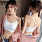 2 pieces no steel ring bra strap wrapped chest yoga student high school girl Korean version