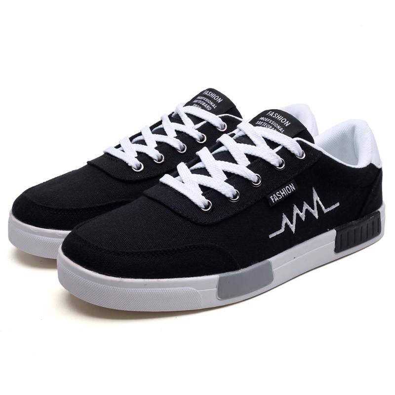 Canvas Shoes Men's Low-top Fashion All-match Casual Sneakers Popular Soft-soled Breathable Men's Cloth Shoes
