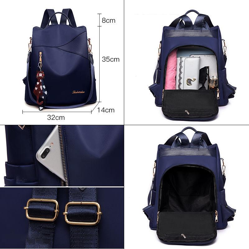 Backpack Women Trend All-match Canvas Fashion Ladies Backpack Large-capacity School Bag Small Bag