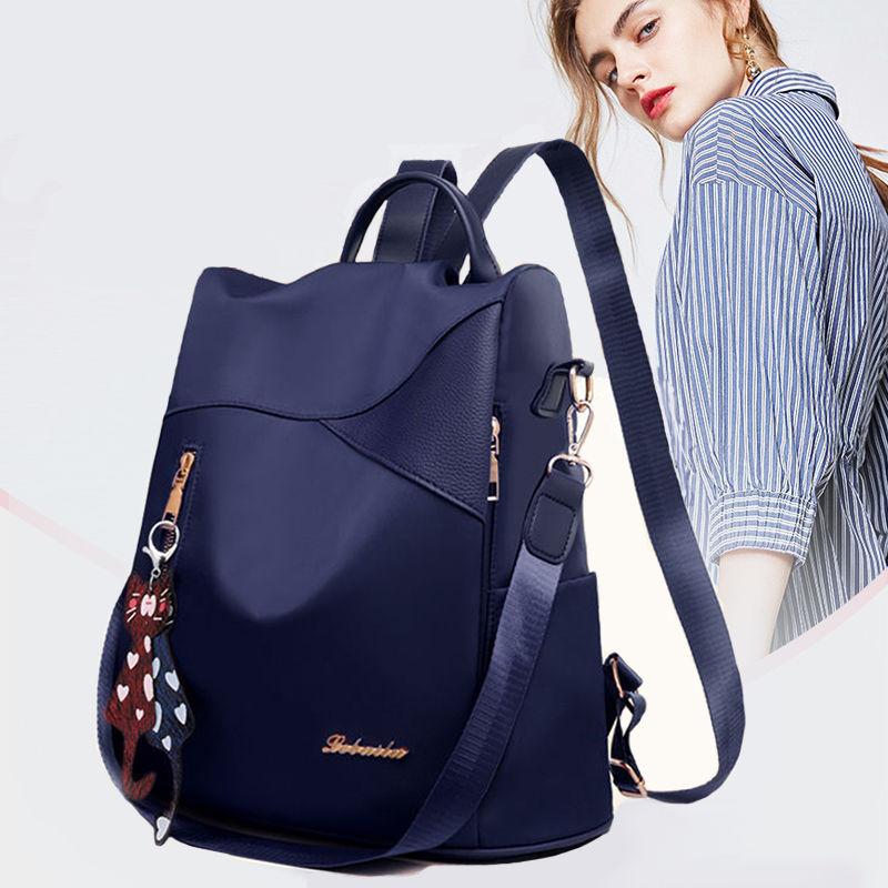 Backpack Women Trend All-match Canvas Fashion Ladies Backpack Large-capacity School Bag Small Bag