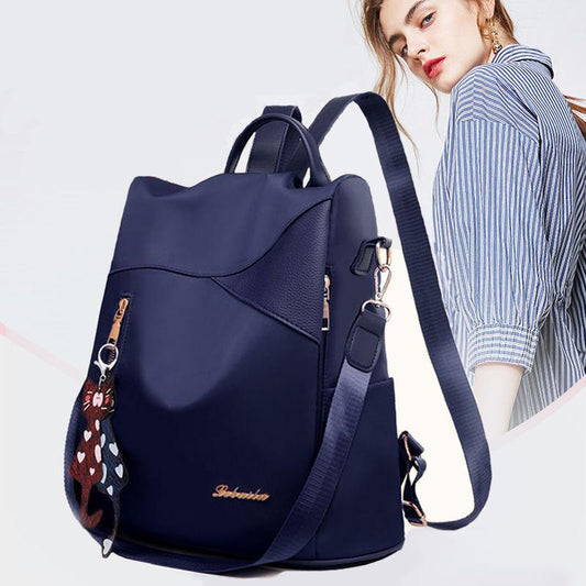 Backpack Women Trend All-match Canvas Fashion Ladies Backpack Large-capacity School Bag Small Bag