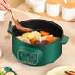 1000W 28cm Smart Electric Heat Pot Set Boiling Soup Pot Non-stick Cookware with 1 Steamer for Family