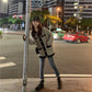 Sweater Cardigan Plus Size Women's College Style Loose Long-sleeved Korean Fashion Mid-length Coat