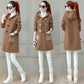 Women Coat Autumn Winter Faux Fur Jacket Coat Women Plush Overcoat Ladies Long Sleeve Open Stitch
