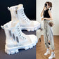 Summer Thin Women's Martin Boots Hollow Breathable Net Boots Women's Shoes with Skirt