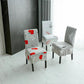 Jacquard Chair Cover Fabric Removable Protector Cushion High Back Seat Covers For Sofa Armchairs Kitchen Dining Room 1Pc