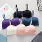 Korean Version Breast Wrapping and Rag Bra All Inclusive Gathering Without Steel Ring Thin Adjustable Solid Color Simple Bra