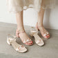 Mid-heel All-match Fairy Style Thick Heel Peach Heart with Fashion Women's Cool Shoes