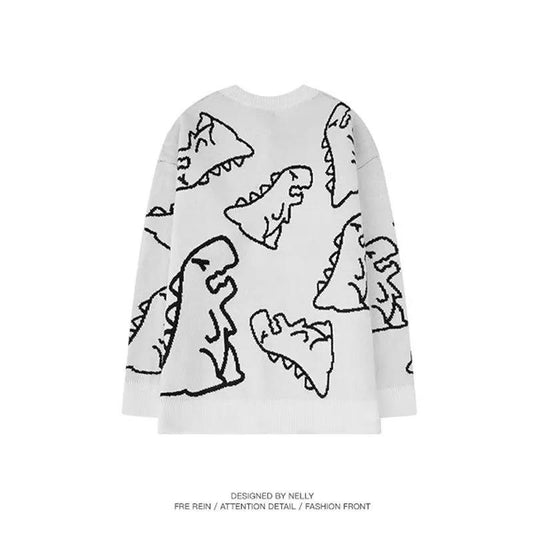 The New Loose-fitting Outer Wear Is Lazy Korean Sweater Top Knit Sweater Short Thick Men and Women Can Wear