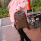 Men pu Leather Backpack High Quality Youth Travel Rucksack School Book Bag Male Laptop Business bagp