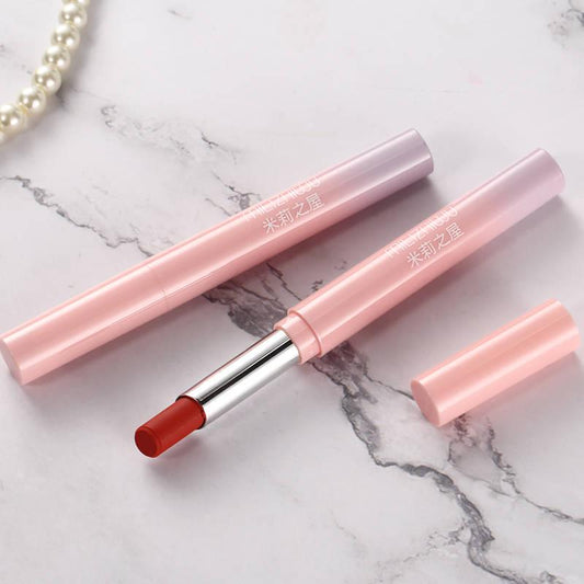 Girl's heart does not fade student lipstick rotation does not fade lip glaze non-stick cup matte