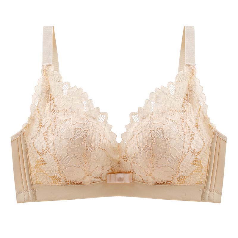 Women's Thickened Underwear Small Breasts Gathered Breasts Bras No Empty Cups No Steel Rings Stereotypes Simple and Natural Breathable Bra