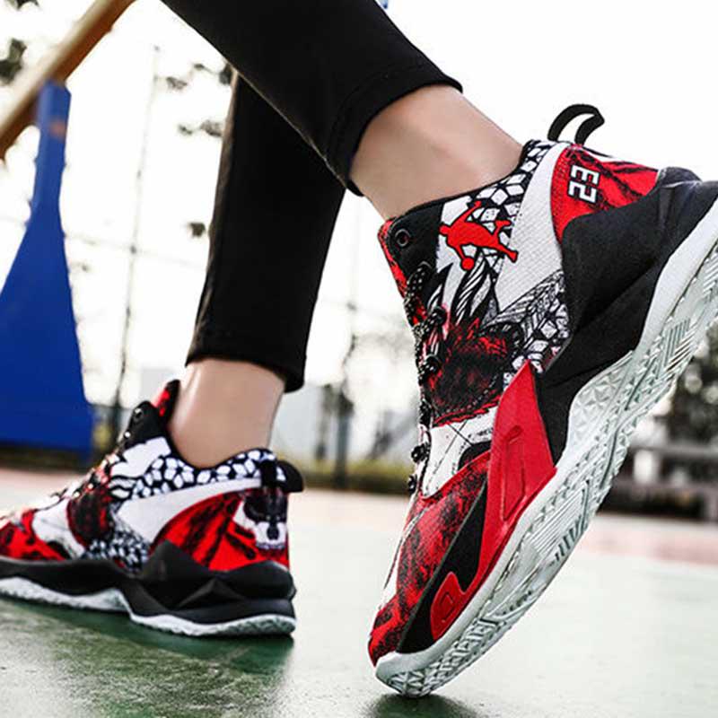 Women Mesh Sneakers Wear-resistant Basketball Shoes Deodorant Comfortable Outdoor Running Shoes