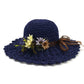 Women Summer Beach Wave Edge Sunshade Women's Straw Hat Handmade Hat