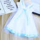 Children Dress Spring Summer Embroidery Kids Clothing  Baby Girls Clothing Solid Yarn Sleeveless Dress Girl