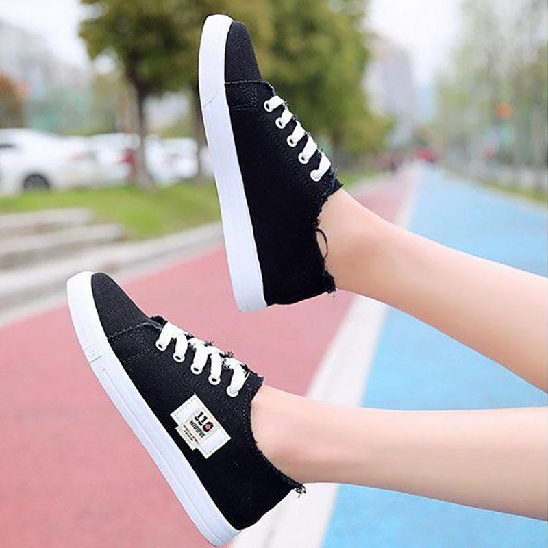 White Canvas Women's Shoes Sneakers Board Shoes Korean Spring Summer Autumn Casual Shoes