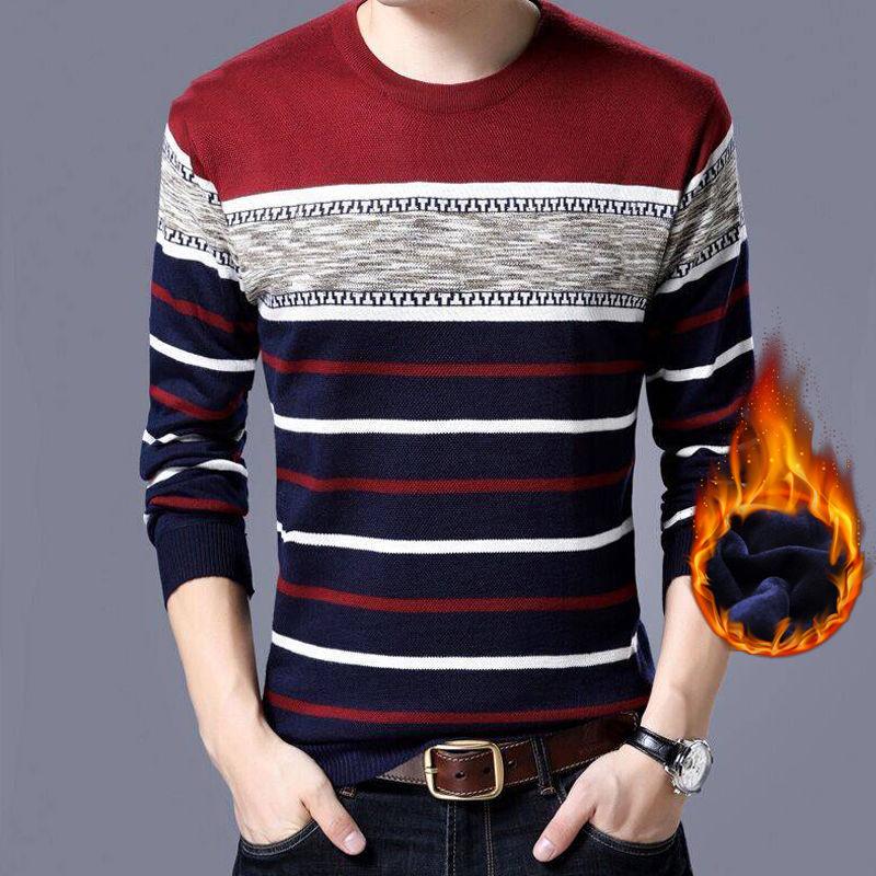 Fashion Men's Sweater Male Winter Mens Sweaters Slim Fit Pullover Men Knitwear Pull Homme Sweaters