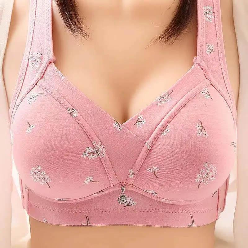Underwear Women's Ultra-thin Large Size No Steel Ring Bra Gathers and Collects Auxiliary Breasts and Prevents Sagging Adjustment Bra