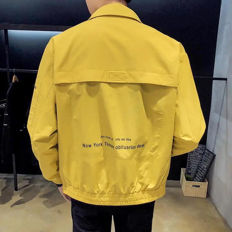 Men's Jacket Autumn Jacket Trend Boy Autumn Tooling Casual Handsome Jacket