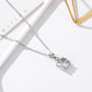 Fashion Bridal Jewelry Round Crystal Zircon Earrings Necklace Set Exquisite Jewelry Set