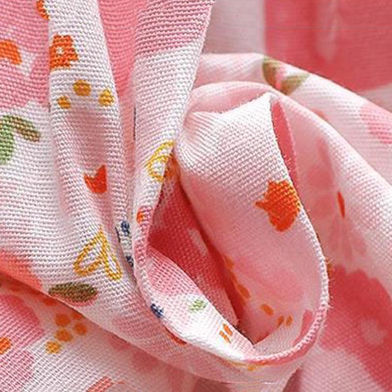Girls Summer Dress Children's Skirt Sweet Princess Dress Bow A-line Short Sleeve Dress Fabric Lightweight Breathable