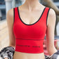 Women's Sports Bra Sling Yoga Vest High-elastic U-shaped Halter Underwear Without Steel Ring Gathering Bra Fitness Bra Wrapped Chest Push Up Bra Top