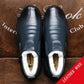 Winter Leather Cowhide High-top Cotton Shoes Men Plus Velvet Warm Leather Shoes Wool Lining Shoes