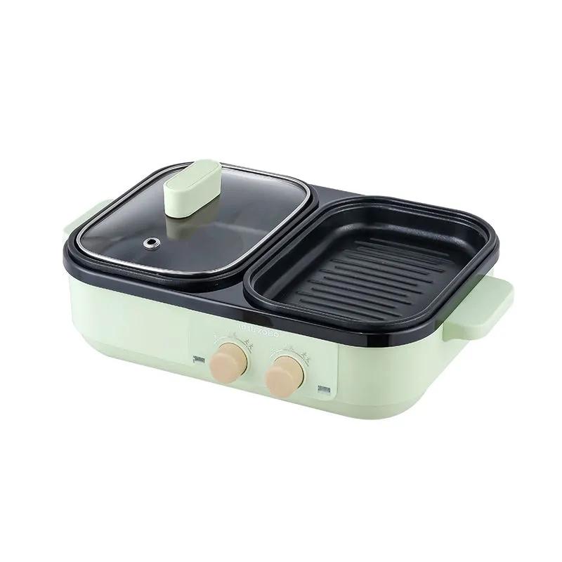 Multi-function Cooking Shabu-shabu and Roasting One Pot Non-stick Pot All-purpose Pot Household Pot Two-in-one Barbecue Stove