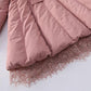 Girls' Cotton-padded Clothes Winter Clothes Western Style Girls Princess Waist Cotton-padded Clothes Children's Padded Jacket Thickened