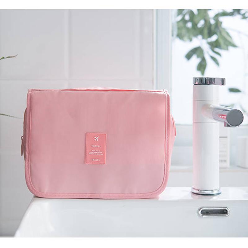 Foldable makeup organizer Cosmetic bag Large Hanging Toiletry Organizer Pouch for Women Men Girls