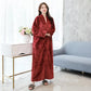Zipper Nightdress Women's Winter Long Lazy Pajamas Large Size Loose One-piece Pregnant Thickening Nightgown Couple Bathrobe