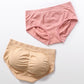 4Pcs/Set 3D Honeycomb Belly-lifting Butt-lifting Panties Women's Seamless Cotton Crotch Solid Color Mid-waist Briefs