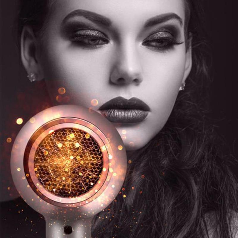 1200W Inverter Hair Dryer Set High Power Blue Care Hot/cold Hair Dryer Barber Equipment for Home Hair Salon