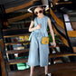 Girls' Suits Summer Clothes Western Style Children's Summer Cotton Domineering Girls Fashionable Wide-leg Pants Two-piece Suit