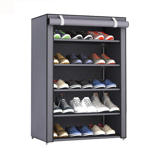 3/4/5/6 Layer Shoes Shelf Easy Assembled Shoe Rack Cabinet Shoe Organizer Stand Holder Home Shoe Box