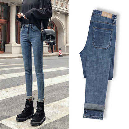 High Waist Warm Jeans For Women Female Jeans Women Denim Jeans Jean Ladies Trousers Jeans