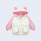 Winter Children's Down Jacket White Duck Down Wash-free Thickened Small Ears Boys and Girls Middle and Small Children Baby Warm Jacket